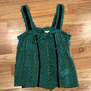 Anthropologie Green Tank